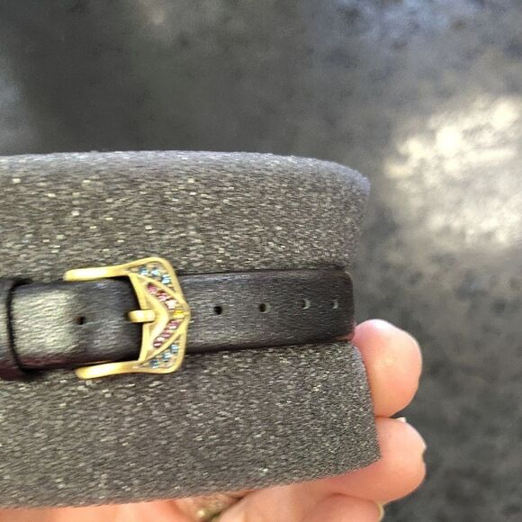 Heidi Daus Black and Gold Ornate Watch - Picture 3 of 3